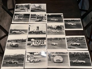 Photograph Lot MG Tojeiro LOY 501 8x10 AC ACE Bristol Cobra Stirling Moss Racing