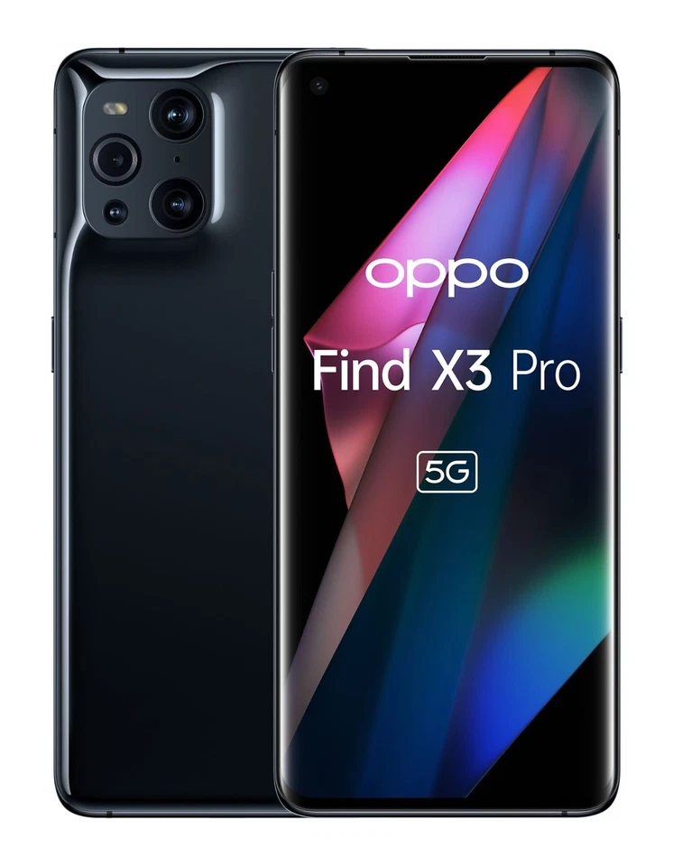 Oppo Find X3 Pro 5G CPH2173 6,7" Gloss Black 256GB 50MP AMOLED Dual Sim Handy - Bild 1 von 1