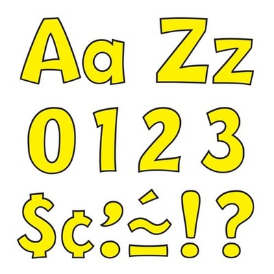 Trend 4-Inch Uppercase/Lowercase Combo Pack, Playful Ready Letter (T 79743)