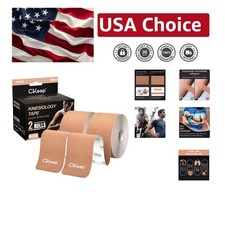 Kinesiology Tape - 2 Rolls, 2in x 16ft, Latex-Free for Athletic Support 2.36 per gallon