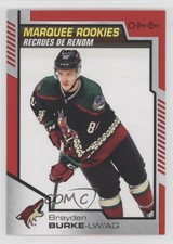 2020 Upper Deck O-Pee-Chee Update Marquee Rookies Red Border Brayden Burke x6g