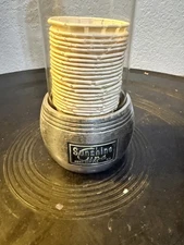 Vintage SUNSHINE CUP Glass Tube Dispenser and Bracket Wall Gum machine