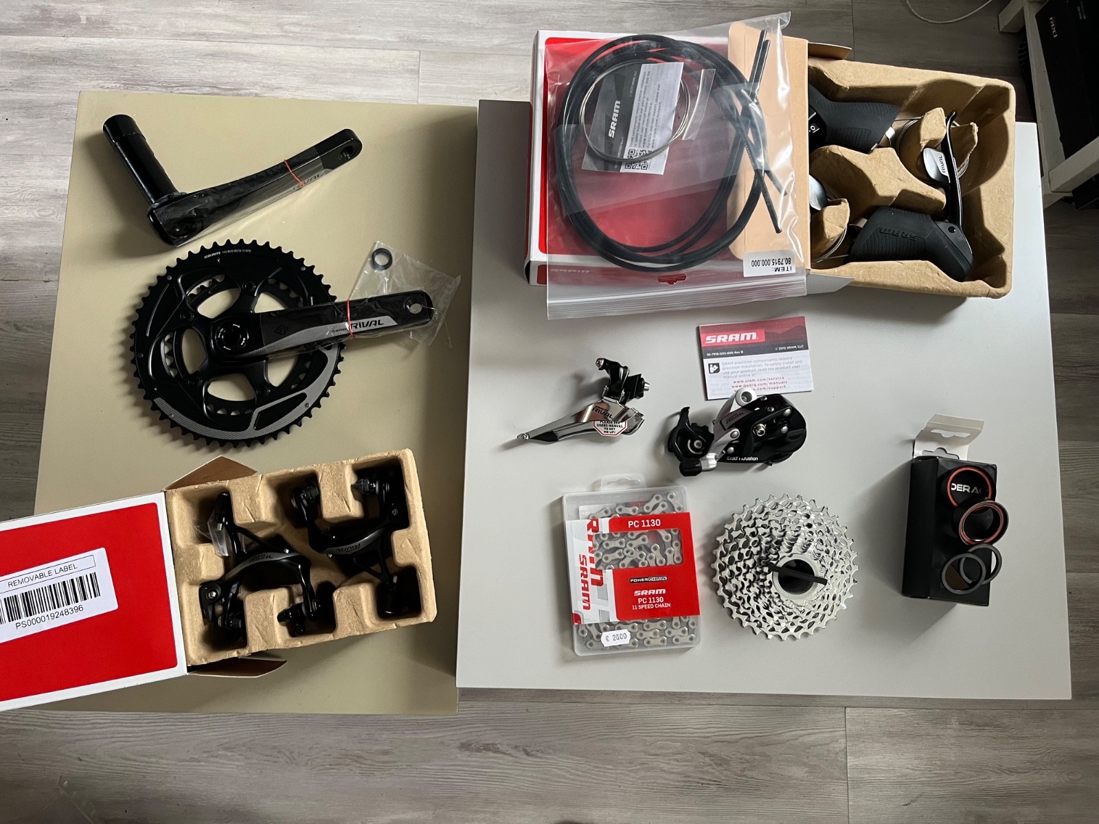 Groupe complet SRAM Rival 22 Yaw transmission mécanique vélo route 22 vitesses compact