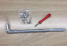 9pcs Tire Valve Stem installation HD Chrome-Tool Puller Car Plug Core Remover