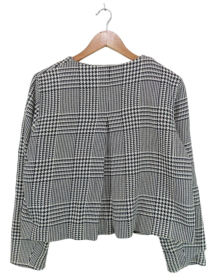 MANGO Abrigo corto Mujeres Abrigo Talla EU 42 gris claro look casual - Imagen 2 de 4