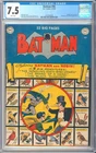Batman #58 WHITE PAGES High Grade Golden Age Penguin DC Comic 1950 CGC 7.5