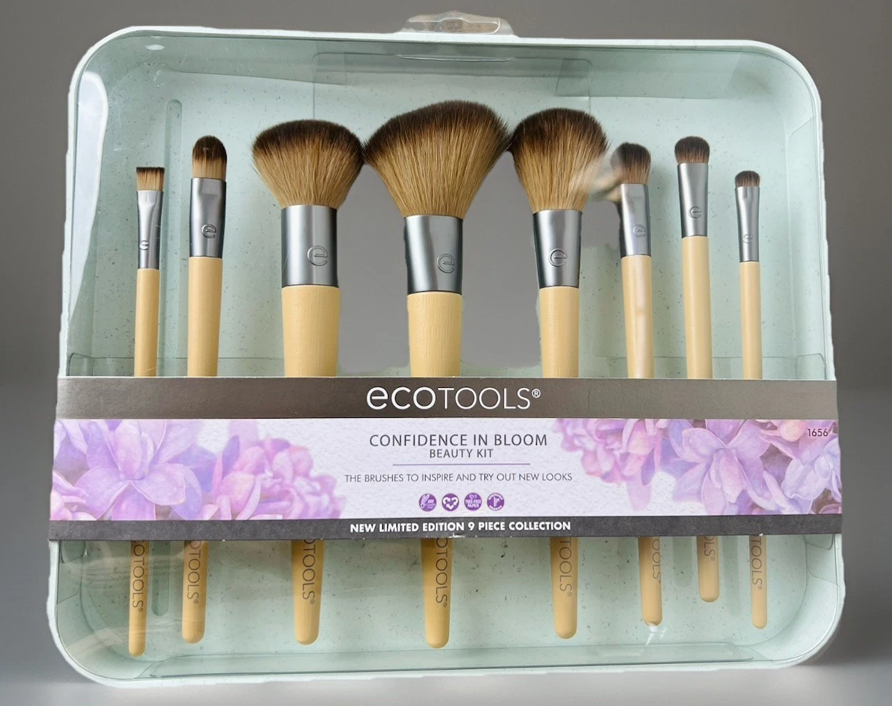 EcoTools Confidence In Bloom Makeup Brushes Kit 9 Pieces Beauty Kit