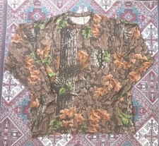 Vintage 90s Jerzees Outdoors RealTree Camo Longsleeve Shirt Size Large