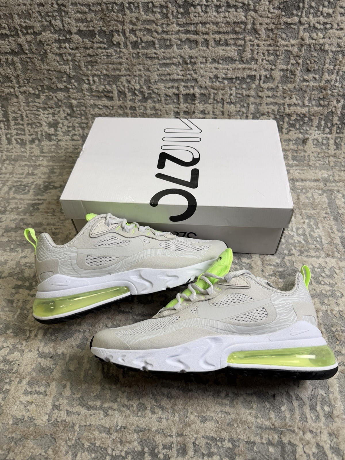 Size 8.5 - Nike Air Max 270 React Vast Grey  CU3447-001