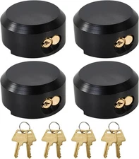 4 Pack Trailer Door Locks Keyed Alike Heavy Duty Hockey Puck Locks Reinforced...