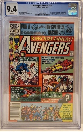 Avengers King-Size Annual 10 - 1st appearance of Rogue - CGC Graded 9.4