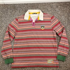 Camisa Polo de Rugby Canterbury de Nueva Zelanda LS Torneo Cuadrangular Hombres Mediana