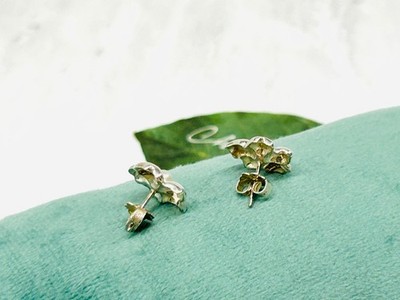 TIFFANY & Co. Baby Pearl Flower Earrings Silver 925 Pouch or Box
