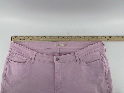 Jeans Levis 414 classico gamba dritta donna taglie forti 20 W rosa denim vita alta - Foto 7 di 13