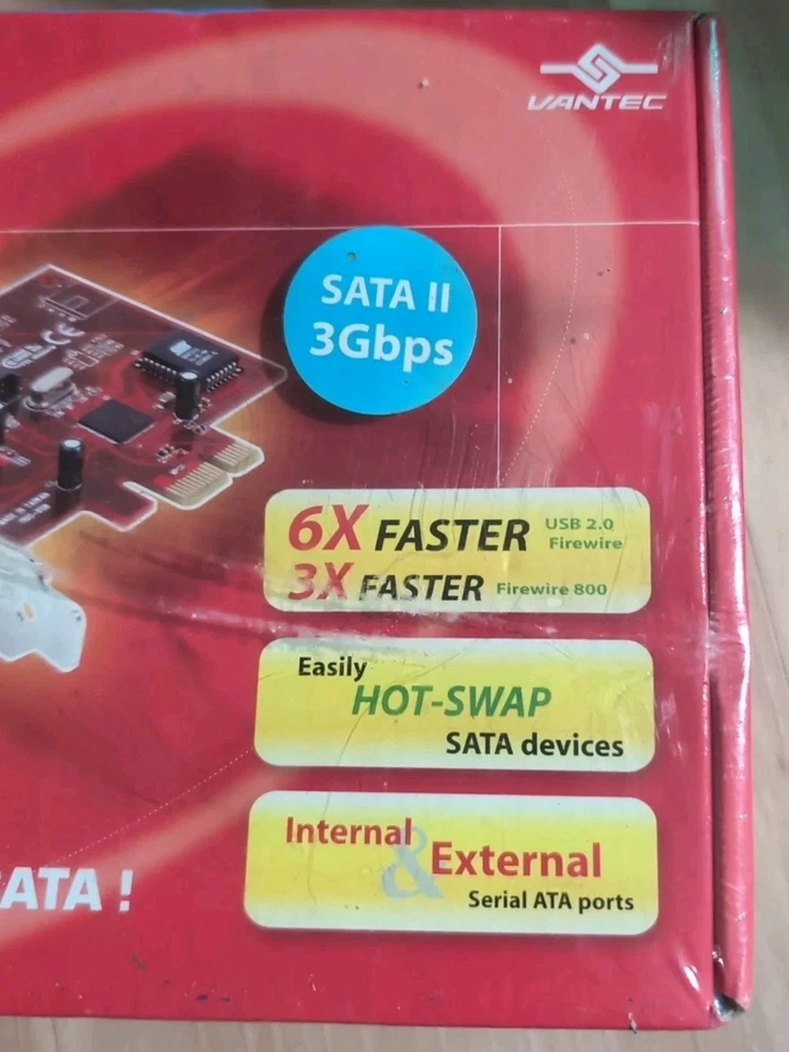 ESata 3.0 Gps PCI Express Host Card Sara II 3 Gbps Never Opened - Image 3 of 3