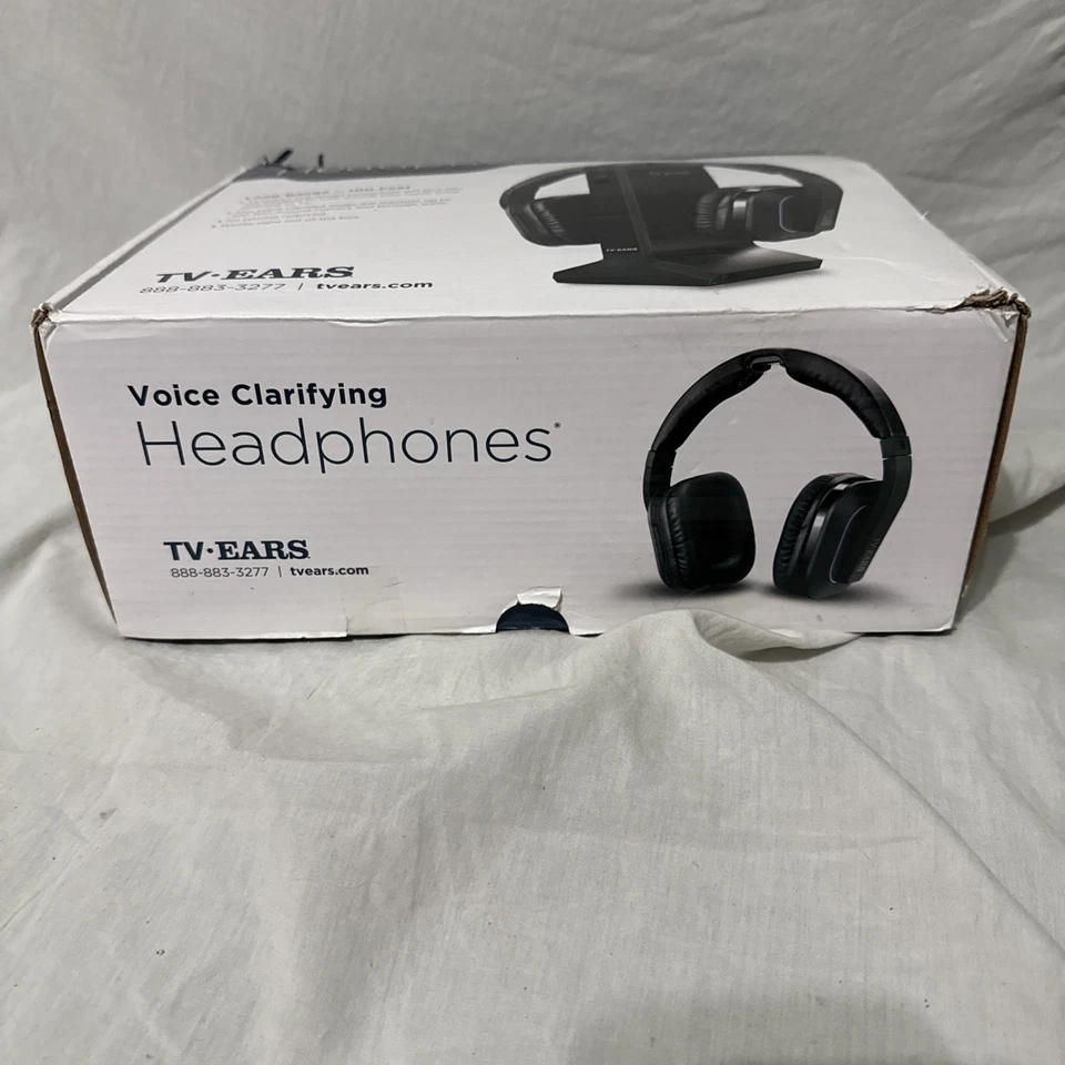 Auriculares con clarificación de voz TV EAR 100 pies sobre la oreja envío rápido a EE. UU. Foto 2 de 4
