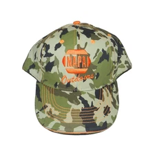Napa Outdoors Camouflage with Orange Embroidered Logo Strap Adjustable Adult Hat