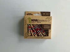 Pride Sports Nova Bamboo Golf Tees 3-1/4" (83mm) – 45 Pack  Strong & Sustainable