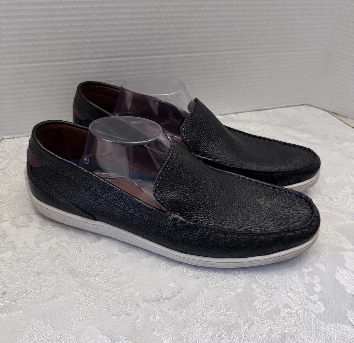 Johnston & Murphy XC4 20-7085 Black Leather Waterproof Oxford Mens 9.5M Johnston & Murphy Moccasin Solid Casual Shoes for Men for  main image 2
