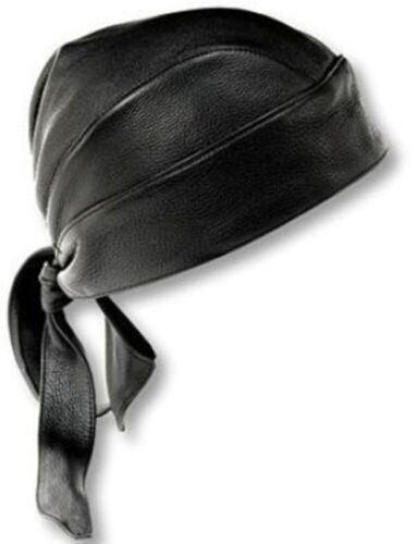 Nowa motocyklowa skórzana chusta na głowę maska bandana czapka motocyklowa styl kolarski czaszka - Zdjęcie 1 z 1