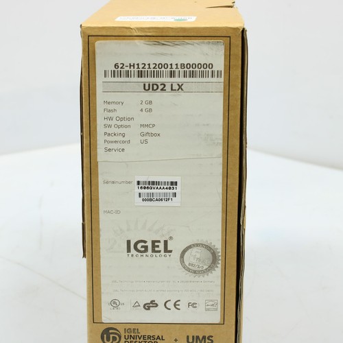 Igel UD2-LX Intel Atom x5-E8000 2GB RAM 4GB MMC NO OS USFF Desktop - Picture 2 of 5