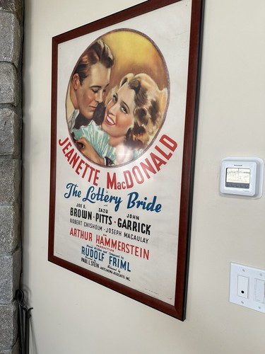 1930s Vintage “The Lottery Bride” Musical Large Gallery Framed Original Print - Picture 3 of 14