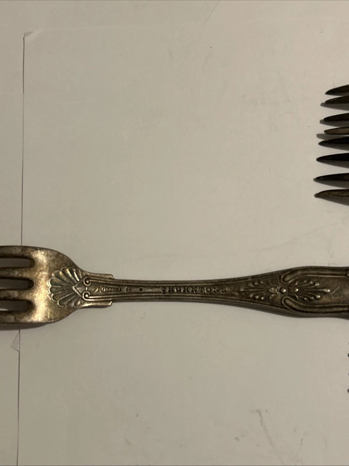 Tenedores de cena THORNTONS Gorham plateados ¡Lote de 4!!! Foto 4 de 4