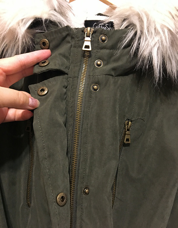 Coffee Shop New York Jacket Dark Green/ Faux Fur Wome… Gem