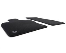 Fußmatten passend für Skoda Karoq Velours Matten Autoteppich Schwarz Automatten