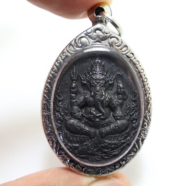 LORD GANESHA AMULET 3 GOD OF SUCCESS GANESH GANAPATI OM HINDU DEVA LUCKY PENDANT