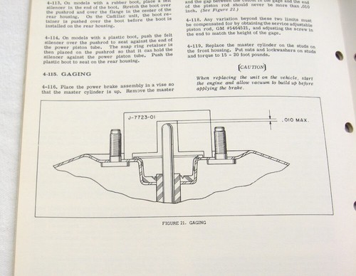 1964-1966 Corvette Chevelle Nova GTO 442 NOS GM Brake Booster Manual 1965 SS 396 - Picture 10 of 12