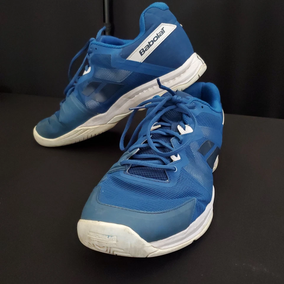 Babolat SFX3 Todas las Canchas Tenis Pickleball Zapatos Para Hombres Talla 12 Azul Blanco Deportes Foto 2 de 4