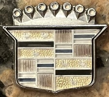 Vintage Cadillac Badge 1 7/16 X 1 3/16