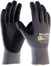 X Large 3 Pair Nitrile Coated Work Gloves FDA Compliant Breathable Cut Resistant