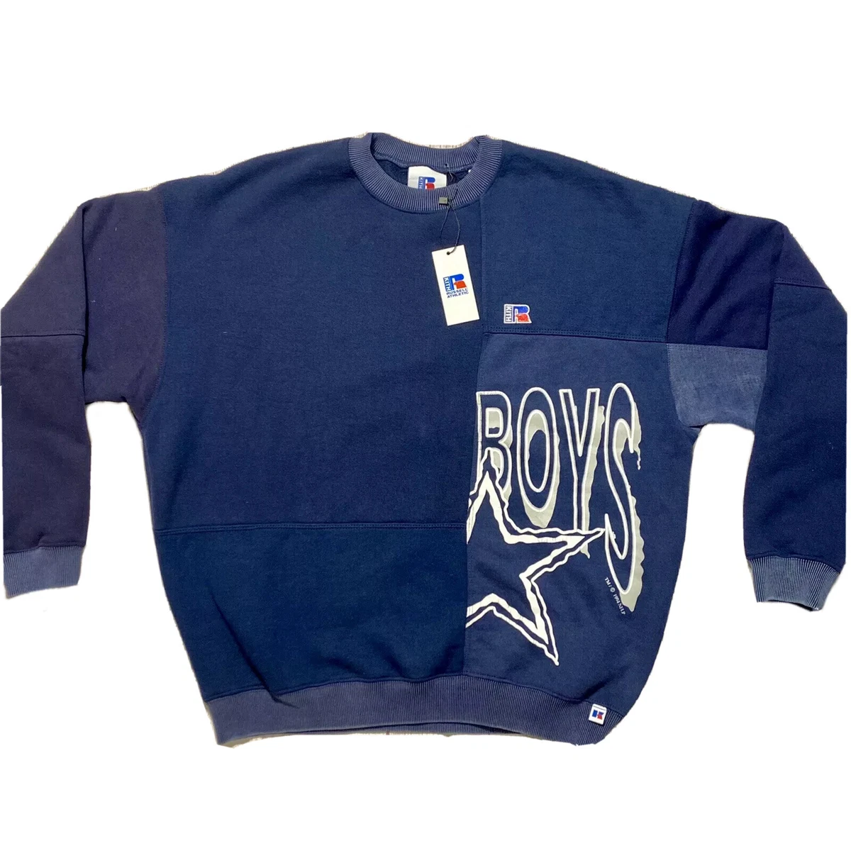 Kith For Russell Athletic One Of One Navy Vintage Crewneck Dallas Cowboys Sz M/L
