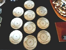 LOT of 10 BREAD & BUTTER PLATES Chas Field Haviland Limoges PERFECT CHRISTMAS 