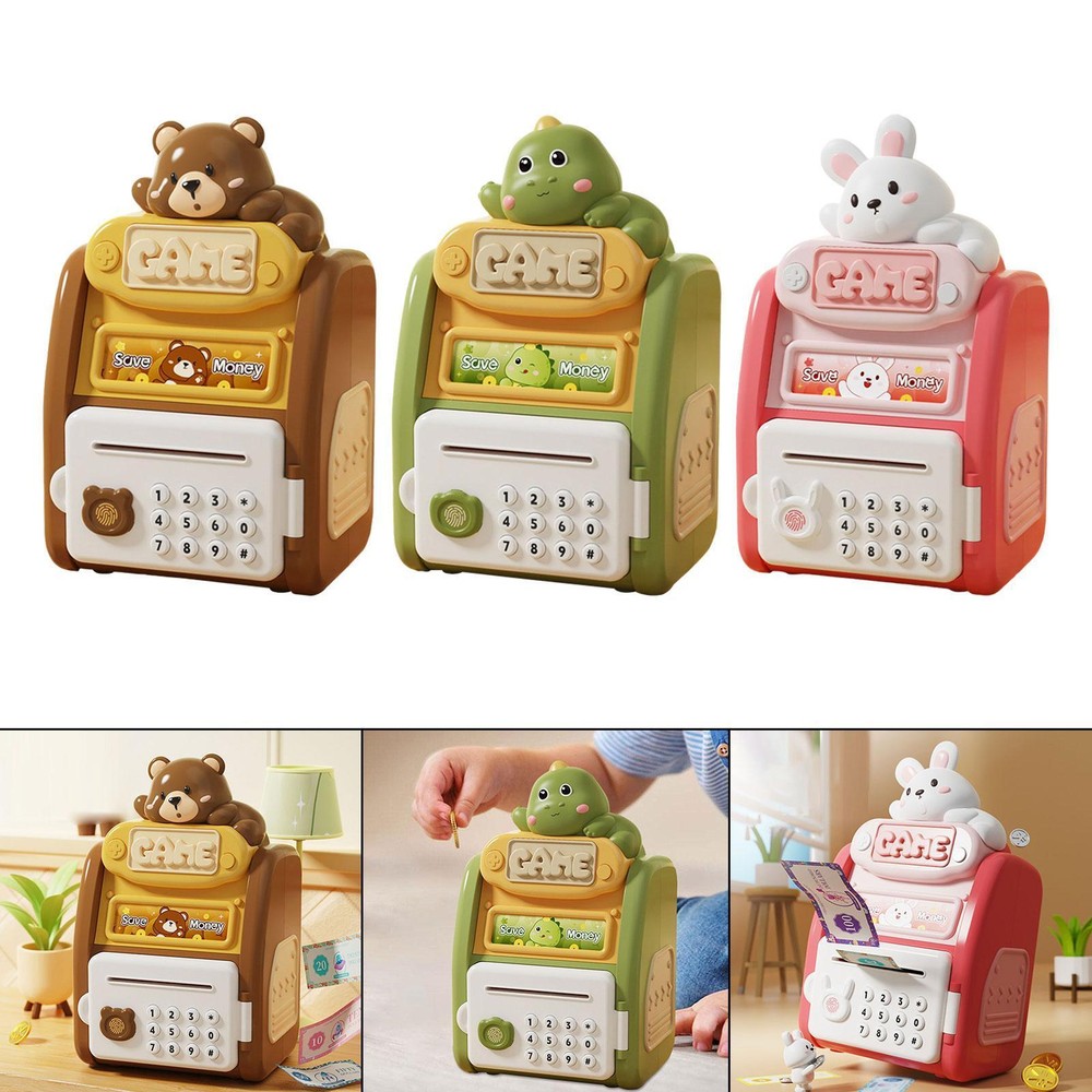 Electronic ATM Savings Boxes Automatic Roll Electronic Piggy Banks Electronic