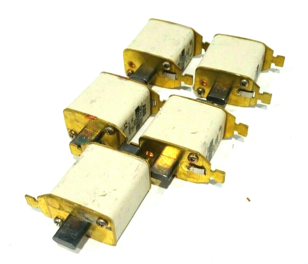 LOT OF 5 NEW ABB OFAA00H FUSES 16A 690V