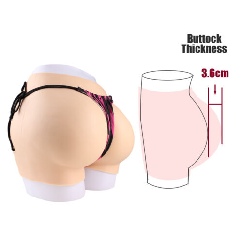 Silikon Schritt Hüfthose Plump Gesäß Höschen Unterwäsche Crossdresser Transgender - Bild 8 von 16