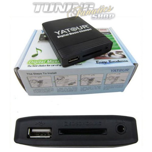 USB SD MP3 AUX CD Wechsler Adaptador 12 pines para VW Radio RCD 100 200 210 215 - Imagen 1 de 1