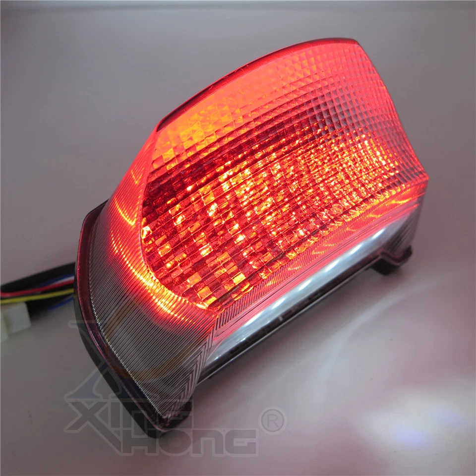 Luz de freno trasera LED transparente señal de giro para Kawasaki 1995-1997 GPZ1100 ZX1100 Foto 4 de 4
