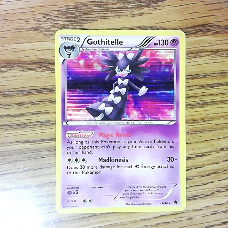Gothitelle 47/98 EMERGING POWERS Holo Rare Pokemon Card (LP) 050521