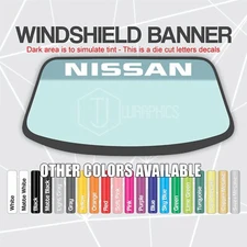Decal Fits NISSAN Logo Windshield Banner Vinyl Sticker Racing NO BACKGROUND