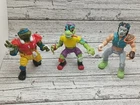 Teenage Mutant Ninja Turtles Lot Of 3 Tmnt Vintage Action Figure 1989-1991