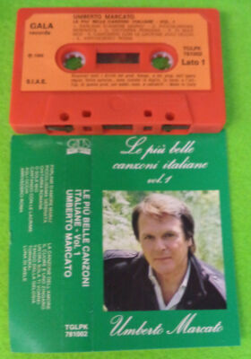 MC UMBERTO MARCATO Le piu' belle canzoni italiane vol.1 1986 no cd lp dvd vhs