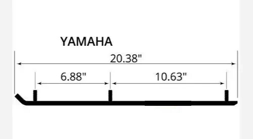 Kimpex 5" Carbide Wear Rods Yamaha 1985-89 Enticer 340J 1985-88 Excel III - Picture 4 of 4