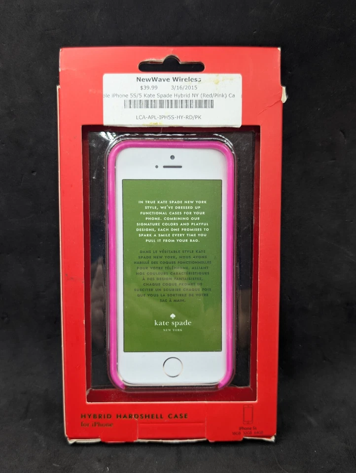 Funda rígida Kate Spade New York Candy Stripe híbrida iPhone 5/5s Foto 2 de 4