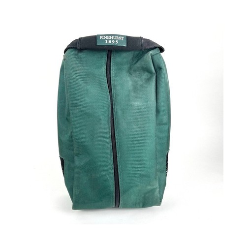 Pinehurst 1895 Putter Boy - Lined Zip Golf Shoe Bag Green Ballistic Nylon - Picture 2 of 8