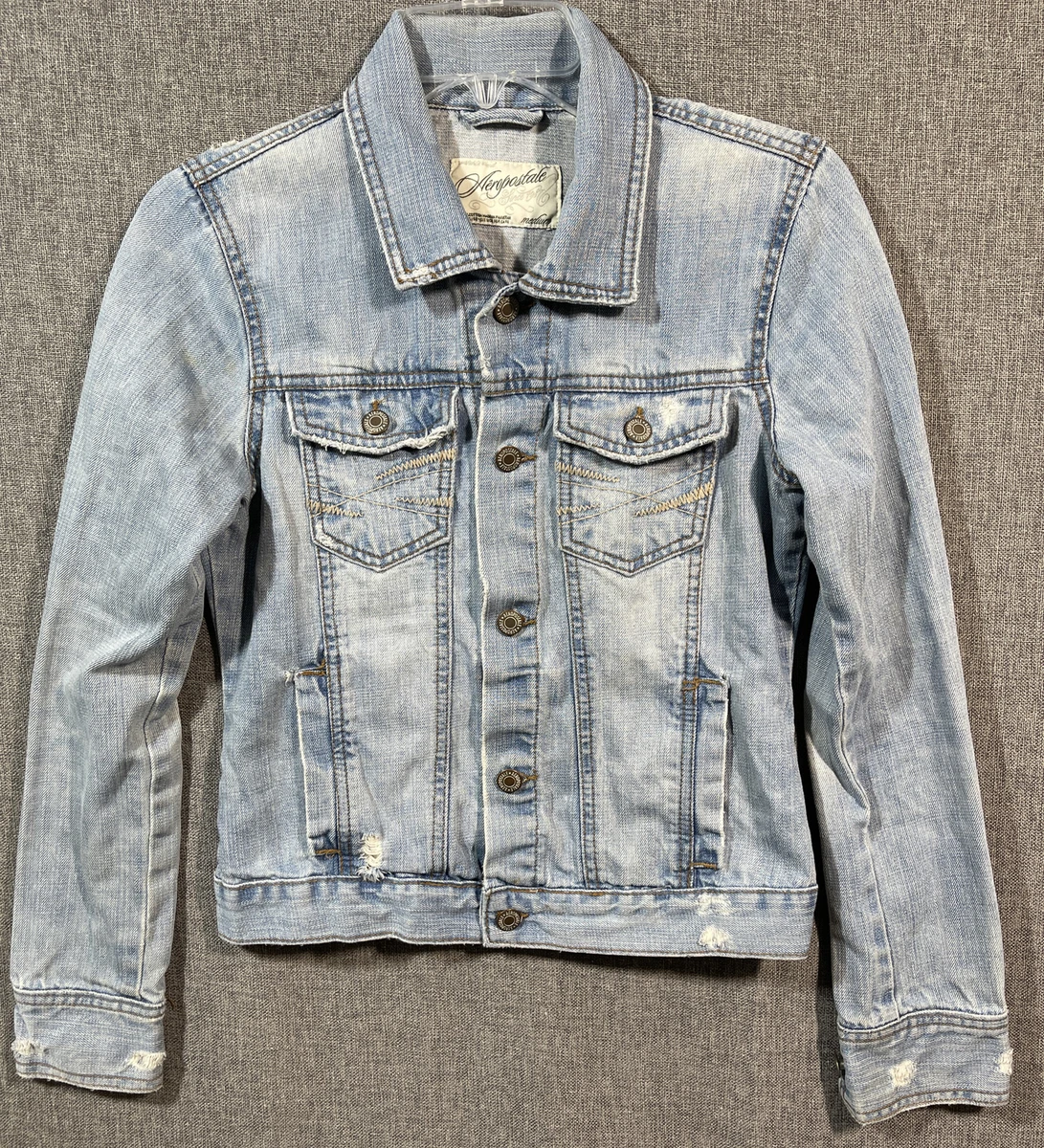 Gray jean jacket womens sales