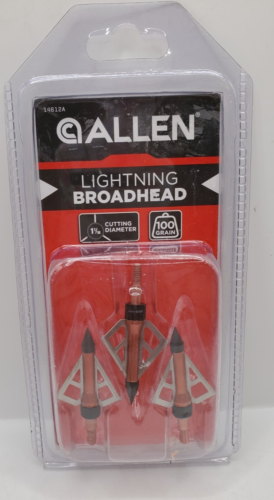 Allen Lightning Broadheads Fixed Blade 100 GR 1 1/16” (J1)